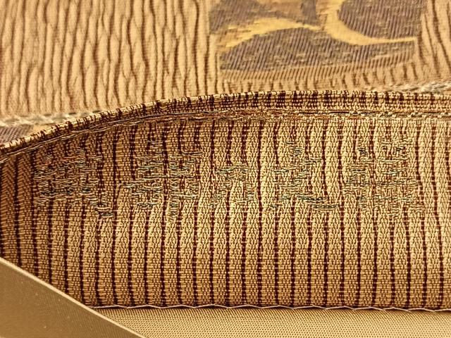 平和屋着物◎六通柄袋帯 織部乃文様 金銀糸 正絹 逸品 BAAV7282yc