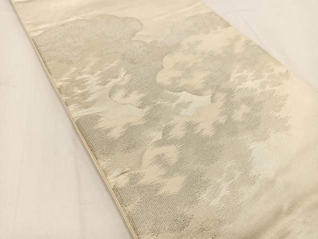 平和屋着物◎六通柄袋帯 綴れ 雲重ね文 引箔 正絹 逸品 BAAV7612yc