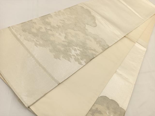 平和屋着物◎六通柄袋帯 綴れ 雲重ね文 引箔 正絹 逸品 BAAV7612yc