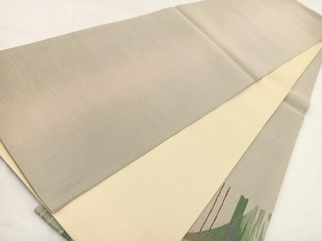 平和屋着物◎太鼓柄袋帯 抽象文 金銀彩 正絹 逸品 BAAV7668yc