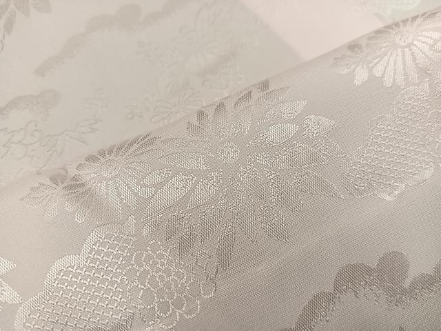 平和屋着物●小振袖用長襦袢 無双仕立て 草花地紋 洗柿色 洗える着物 BAAV8212mz