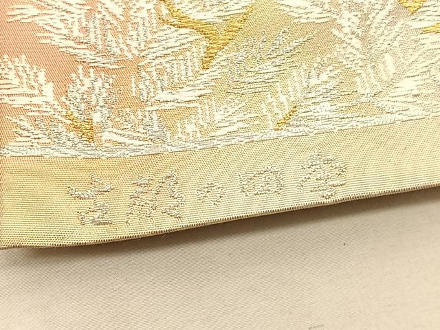 平和屋着物◎六通柄袋帯 唐織 古都の四季 金銀糸 引箔 正絹 逸品 BAAV8526hv