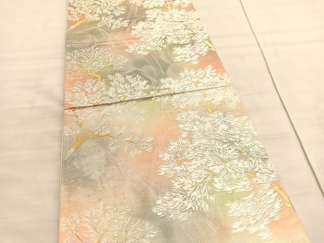 平和屋着物◎六通柄袋帯 唐織 古都の四季 金銀糸 引箔 正絹 逸品 BAAV8526hv
