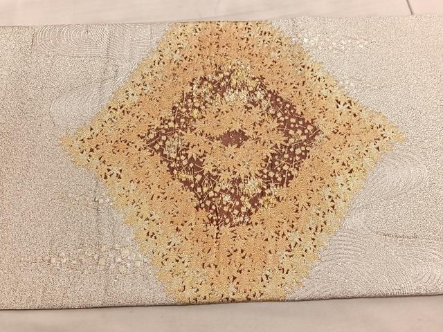 平和屋着物◎太鼓柄袋帯 綴れ 春秋波濤図 金銀糸 正絹 逸品 BAAV8848hv