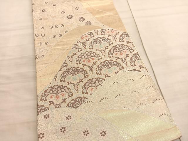 平和屋着物◎六通柄袋帯 唐織 雪輪桐文 金銀糸 正絹 逸品 BAAV8849hv