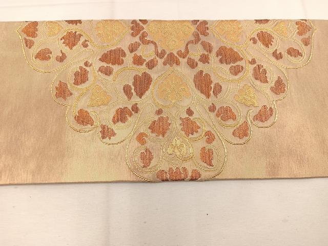平和屋着物◎九寸名古屋帯 正倉院 金糸 引箔 三越扱い 正絹 逸品 BAAV9169mz