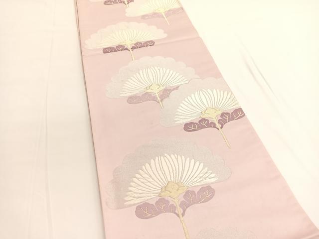 平和屋着物◎六通柄袋帯 唐織 裏菊 金銀糸 正絹 逸品 BAAV9700hv