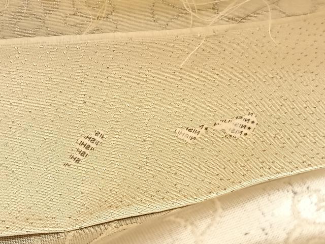 平和屋着物◎西陣 六通柄袋帯 花菱文 銀糸 正絹 逸品 BAAV9916hv