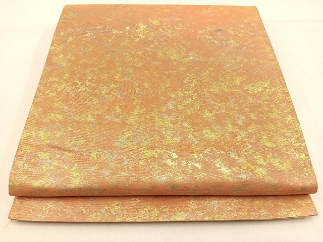 平和屋着物◎西陣 六通柄袋帯 霞文 引箔 証紙付き 正絹 逸品 BAAW0653hj