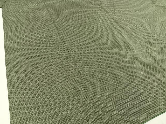 平和屋着物●男性 本場大島紬 幾何学文様 正絹 逸品 BAAW0897hj