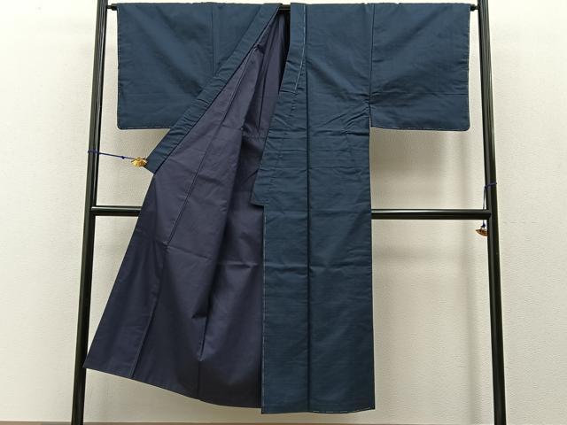 平和屋着物●男性 紬 アンサンブル 100亀甲 羽裏:鷹 正絹 逸品 未使用 BAAW0919hj