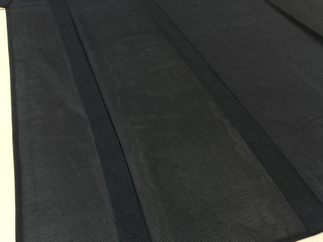 平和屋着物*夏物 色無地 絽 黒色 正絹 逸品 未使用 BAAW0952hj