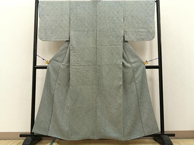 平和屋着物●大変加工の良い総絞り小紋 正絹 逸品 BAAW0978hj