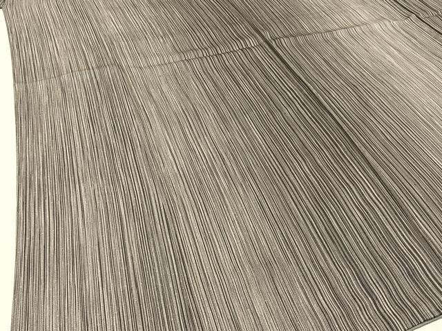 平和屋着物●上質な小紋 縞 正絹 逸品 BAAW0981hj