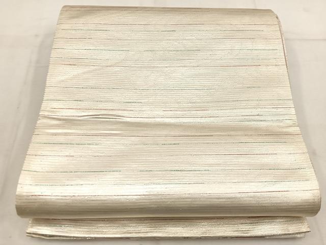 平和屋着物◎両面 全通柄袋帯 桃山 流水文 銀糸 正絹 逸品 BAAW1273mz