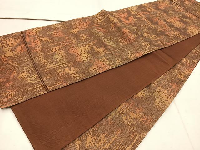 平和屋着物◎全通柄袋帯 樹林文 正絹 逸品 BAAW1354mz