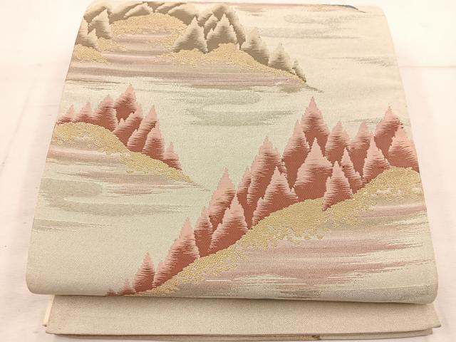 平和屋着物◎六通柄袋帯 樹林文 金糸 BAAW1613mz