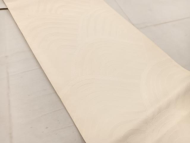 平和屋着物◎全通柄袋帯 流水文 薄香色 正絹 逸品 BAAW1724mz
