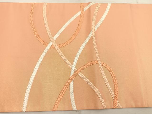 平和屋着物◎太鼓柄袋帯 中国三大刺繍 総刺繍 相良刺繍 遠山文 正絹 逸品 BAAW1738mz