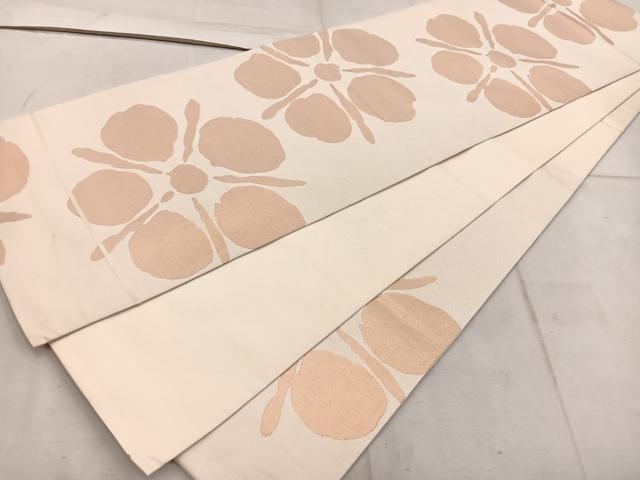 平和屋着物◎六通柄 本袋帯 幾何学文様 正絹 逸品 BAAW1935mz