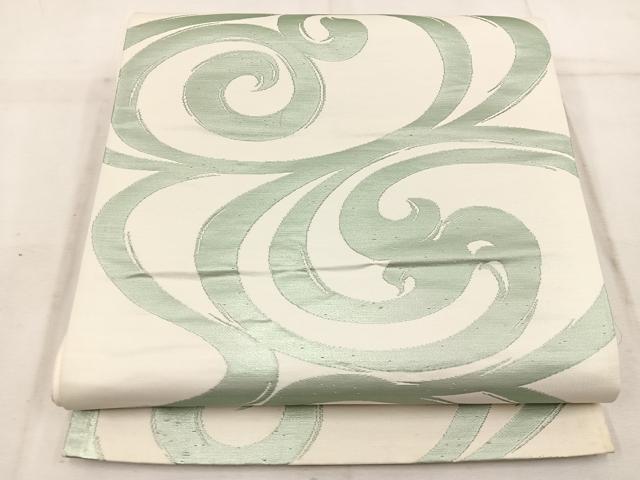 平和屋着物◎六通柄袋帯 流水文 正絹 逸品 BAAW1977mz