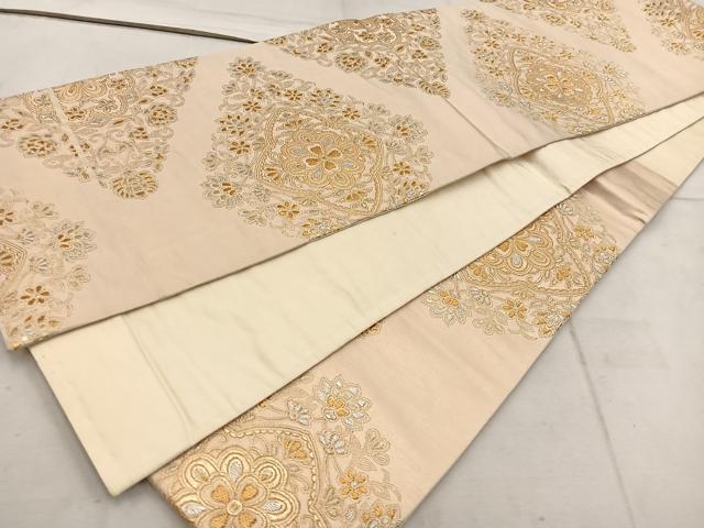 平和屋着物◎六通柄袋帯 正倉院 金銀糸 正絹 逸品 BAAW1992mz