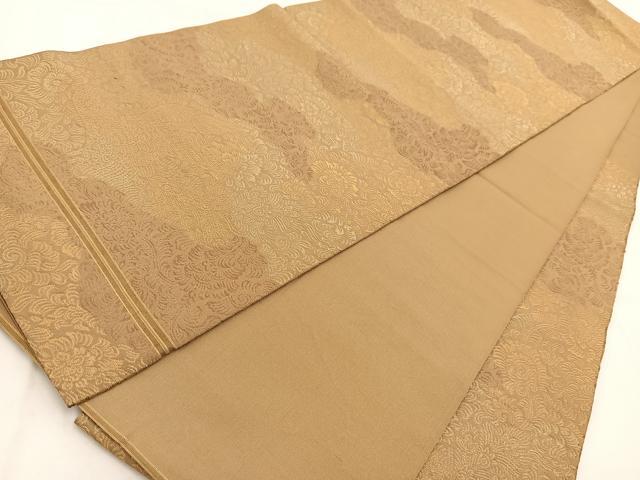 平和屋着物◎六通柄 本袋帯 鳳凰更紗花文 金糸 正絹 逸品 BAAW2068yc
