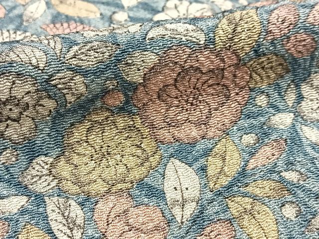 平和屋着物▽上質な小紋 単衣 辻が花 鬼しぼ縮緬 正絹 逸品 BAAW2206yc