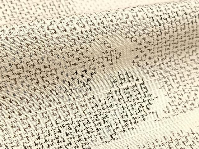 平和屋着物▽上質な紬 単衣 立波文 正絹 逸品 BAAW2208yc
