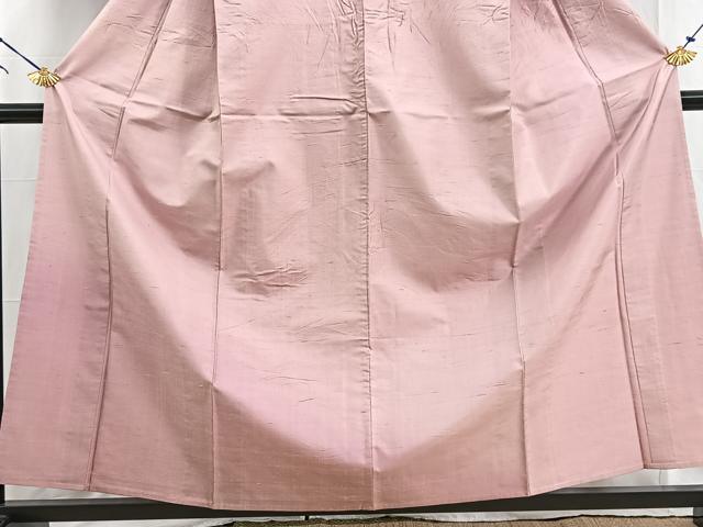 平和屋着物▽訪問着 単衣 紬地 霞文 正絹 逸品 BAAW2213yc