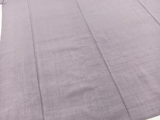 平和屋着物▽結城紬 単衣 薄葡萄色 正絹 逸品 BAAW2216yc