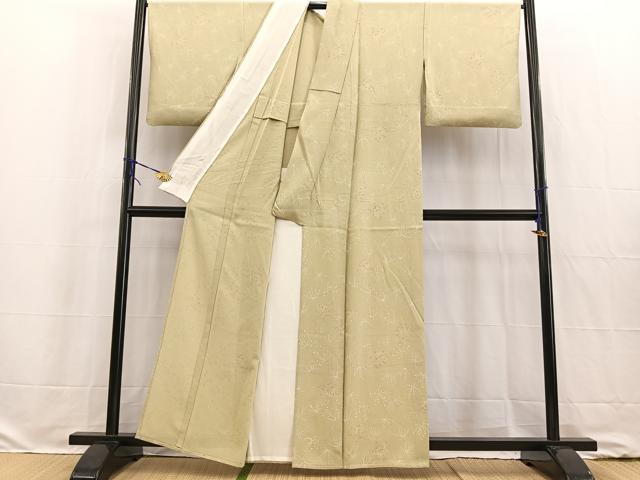 平和屋着物*夏物 小紋 絽 舞花文 正絹 逸品 BAAW2221yc