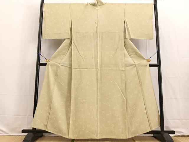 平和屋着物*夏物 小紋 絽 舞花文 正絹 逸品 BAAW2221yc