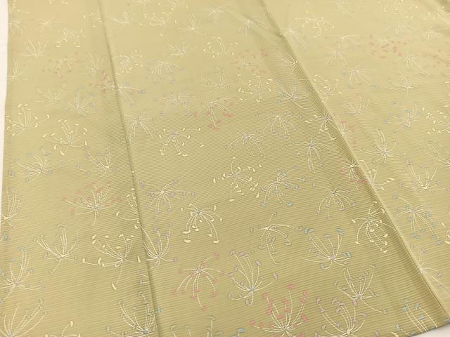 平和屋着物*夏物 小紋 絽 舞花文 正絹 逸品 BAAW2221yc