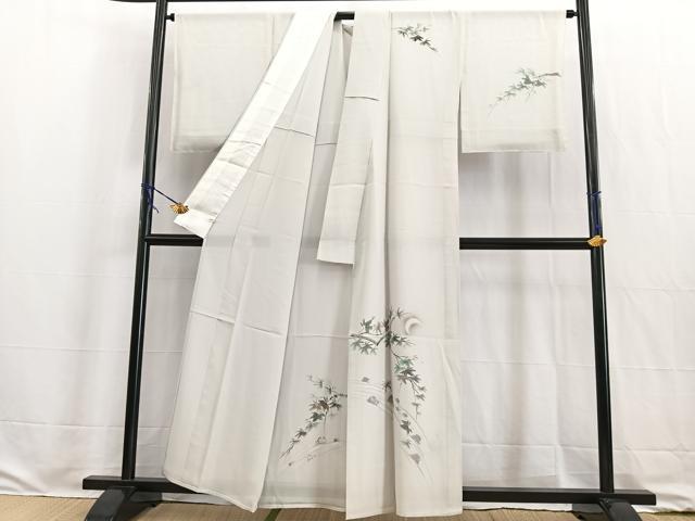 平和屋着物*夏物 訪問着 手描き 絽 竜田川 さが美扱い 正絹 逸品 未使用 BAAW2227yc
