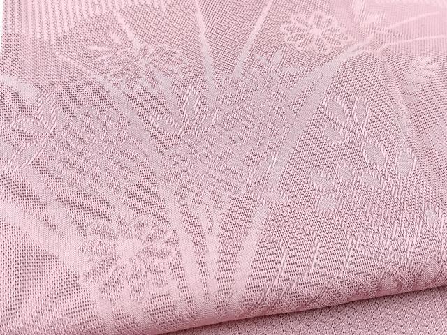 平和屋着物*夏物 無地絵羽訪問着 雲取り花紋紗 石竹色 正絹 逸品 BAAW2229yc
