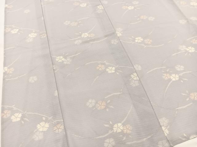 平和屋着物*夏物 小紋 絽 撫子 正絹 逸品 BAAW2236yc
