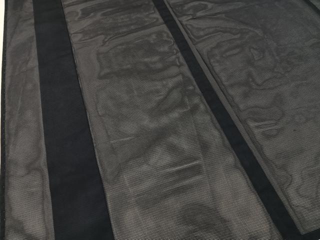 平和屋着物*夏物 色無地 絽 藍鉄色 正絹 逸品 BAAW2243yc