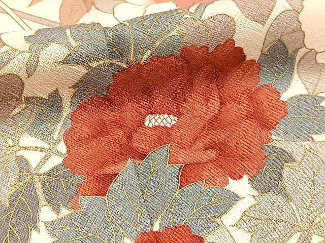 平和屋着物■訪問着 籬花文 暈し染め 金彩 正絹 逸品 BAAW2253yc