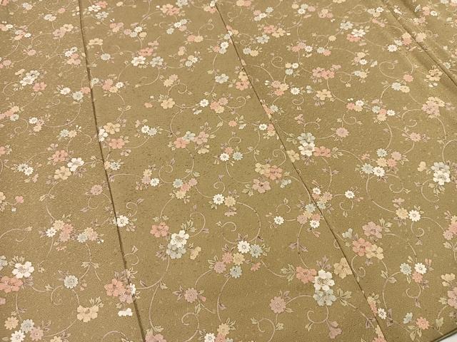 平和屋着物■上質な小紋 花唐草文 正絹 逸品 BAAW2407yc