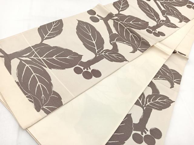 平和屋着物◎西陣 六通柄袋帯 南天文 証紙付き 正絹 逸品 BAAW2442yc