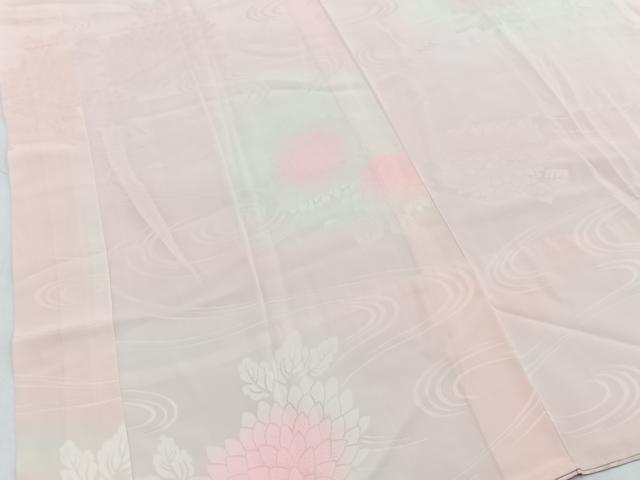 平和屋着物■長襦袢 無双仕立て 菊水 暈し染め 正絹 逸品 BAAW2526yc