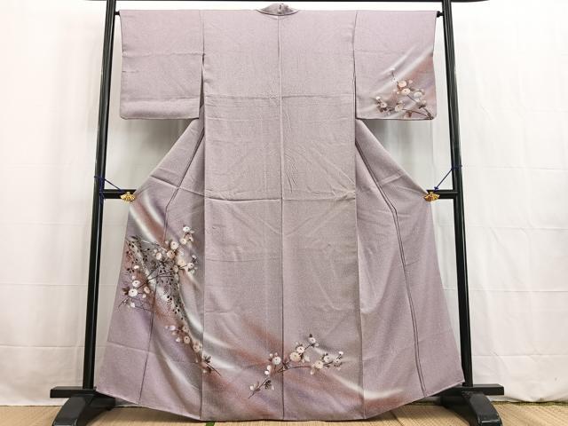平和屋着物■訪問着 草花文 暈し染め 金彩 正絹 逸品 BAAW2536yc