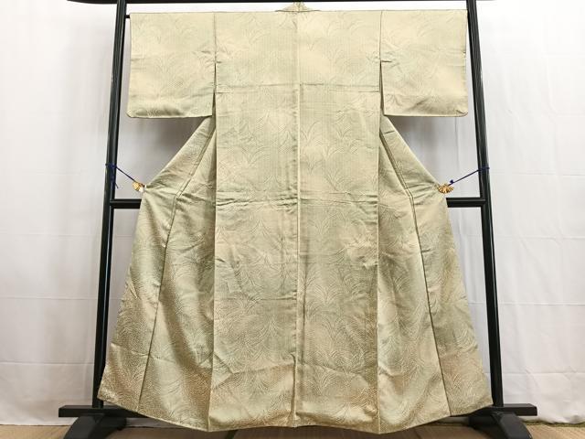 平和屋着物■上質な小紋 草葉文 暈し染め 正絹 逸品 BAAW2561yc