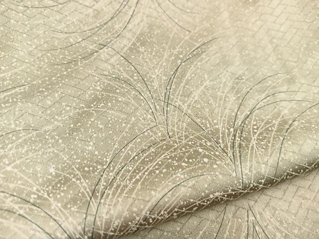 平和屋着物■上質な小紋 草葉文 暈し染め 正絹 逸品 BAAW2561yc