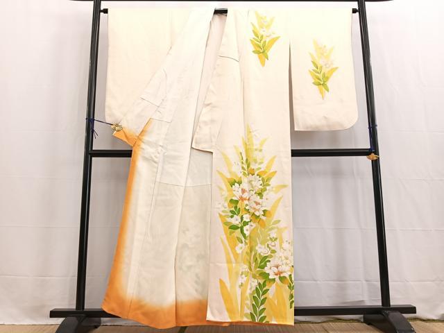 平和屋着物■訪問着 草花文 金彩 正絹 逸品 BAAW2640yc