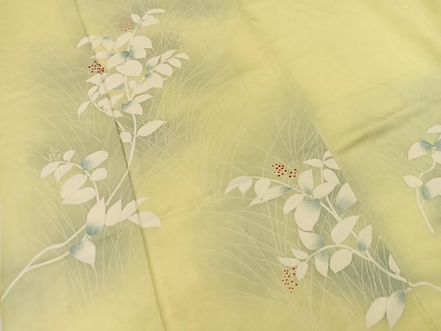平和屋着物■訪問着 刺繍 南天文 暈し染め 正絹 逸品 BAAW2686yc