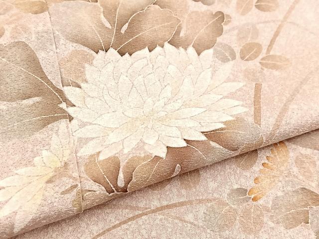 平和屋着物■訪問着 友禅 秋草文 正絹 逸品 BAAW2699yc