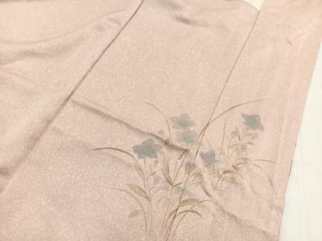 平和屋着物■訪問着 友禅 秋草文 正絹 逸品 BAAW2699yc
