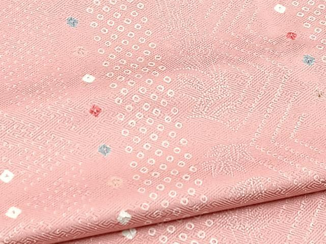 平和屋着物■上質な小紋 絞り 吉祥間道 正絹 逸品 BAAW2723yc